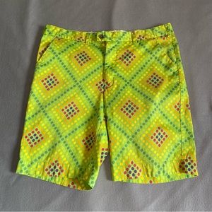 Loudmouth Golf Shorts Polka Dots Multicolored 10” Inseam Men’s Size 38